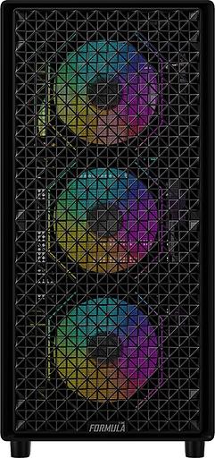 Корпус Formula MANA DYNAMIC черный без БП ATX 6x120mm 2xUSB3.0 1xUSB3.1 audio bott PSU фото 2