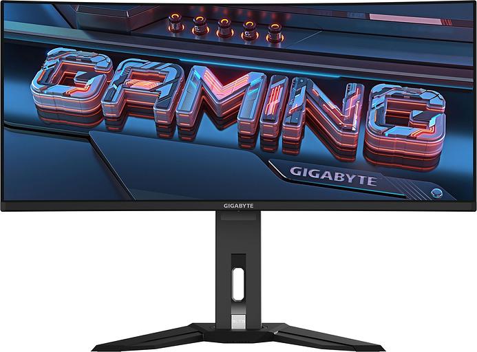 Монитор Gigabyte 34" MO34WQC2 черный OLED LED 21:9 HDMI матовая HAS 250cd 178гр/178гр 3440x1440 240Hz DP UW USB 9.3кг фото 1