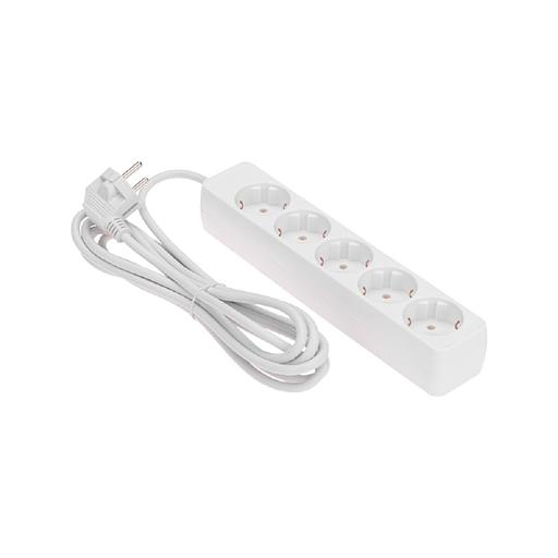 PROconnect (13-4212) Удлинитель 5 гнезд, 3м, 3х0,75мм?, с/з, белый фото 1