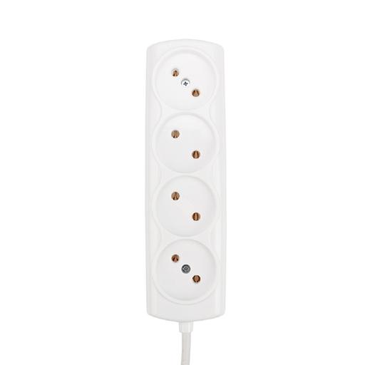 PROconnect (11-7220) Удлинитель OPTIMA 4 гнезда, 3м, 2х0,75мм?, б/з, белый фото 1