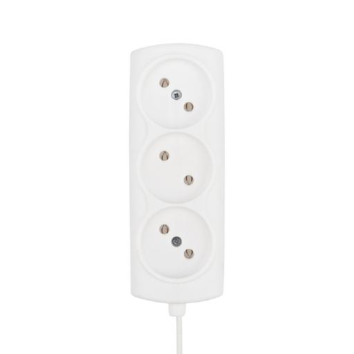 PROconnect (11-7206) Удлинитель STANDARD 3 гнезда, 1,5м, 2х0,75мм?, б/з, белый фото 1