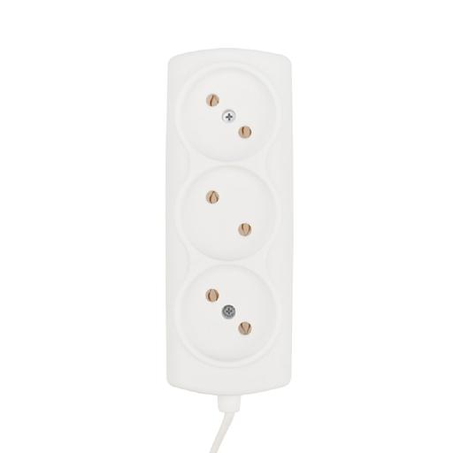 PROconnect (11-7214) Удлинитель STANDARD 3 гнезда, 5м, 2х0,75мм?, б/з, белый фото 1