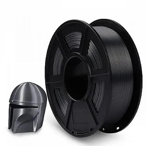 Филамент NVPRINT Silk PLA+ Grey для 3D печати диаметр 1.75мм длина 330 метров масса 1 кг фото 1