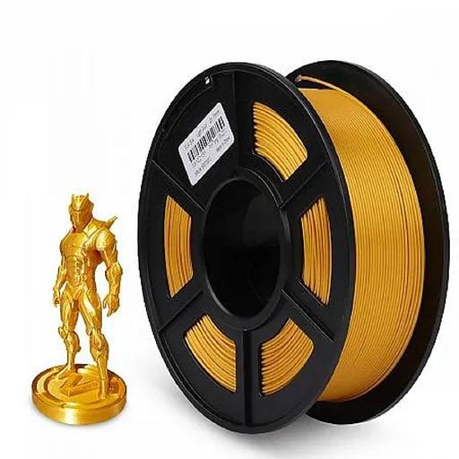 Филамент NVPRINT Silk PLA+ Light gold для 3D печати диаметр 1.75мм длина 330 метров масса 1 кг фото 1