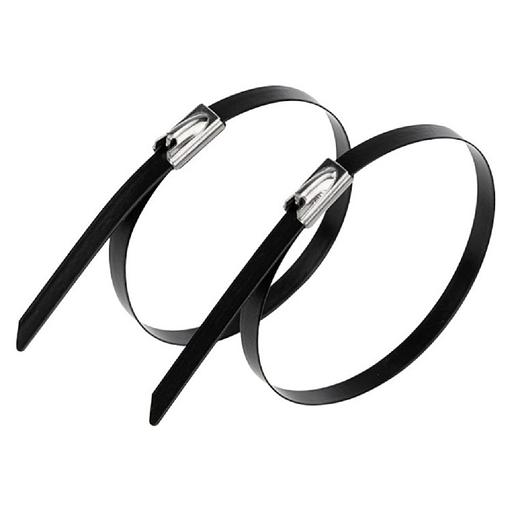 Rexant (07-0158-5) Стяжка кабельная стальная (304) с полимерным покрытием 152x4,6мм (50 шт/уп) фото 1