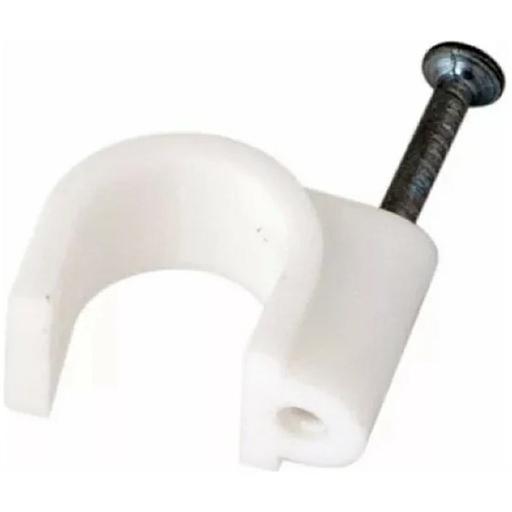 Rexant (07-4010) Крепеж кабеля круглый 10мм, белый (50 шт/уп) фото 1