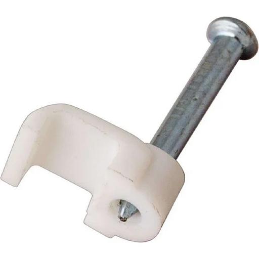 Rexant (07-4212) Крепеж кабеля плоский 12х6 мм, белый (50 шт/уп) фото 1