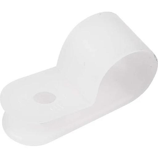 Rexant (07-4406) Скоба под винт 6мм, белая (50 шт/уп) фото 1