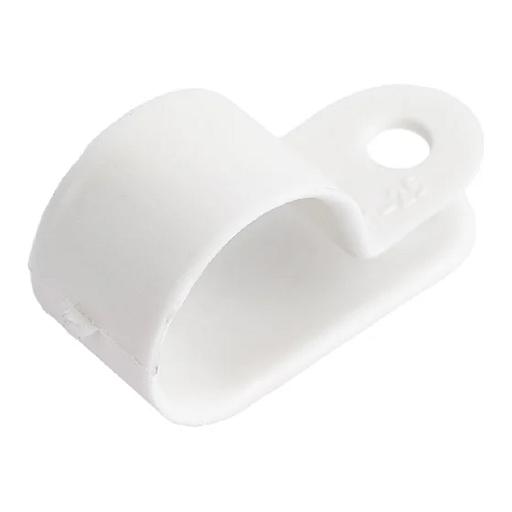 Rexant (07-4416) Скоба под винт 16мм, белая (50 шт/уп) фото 1