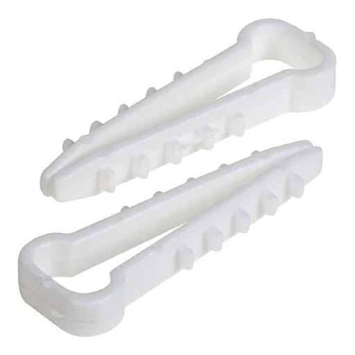 PROconnect (07-4611) Дюбель-хомут 5-10мм, прямоугольный, белый (100 шт/уп) фото 1