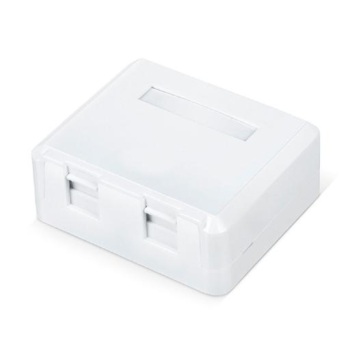 Rexant (03-0251) Корпус настенной розетки под 2 модуля Keystone Jack белый фото 1