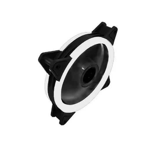 Вентилятор Gembird с подсветкой, 120x120x25, гидродин., 3pin/4pin Molex, провод 35см, белый (D12025S12L-W) фото 1