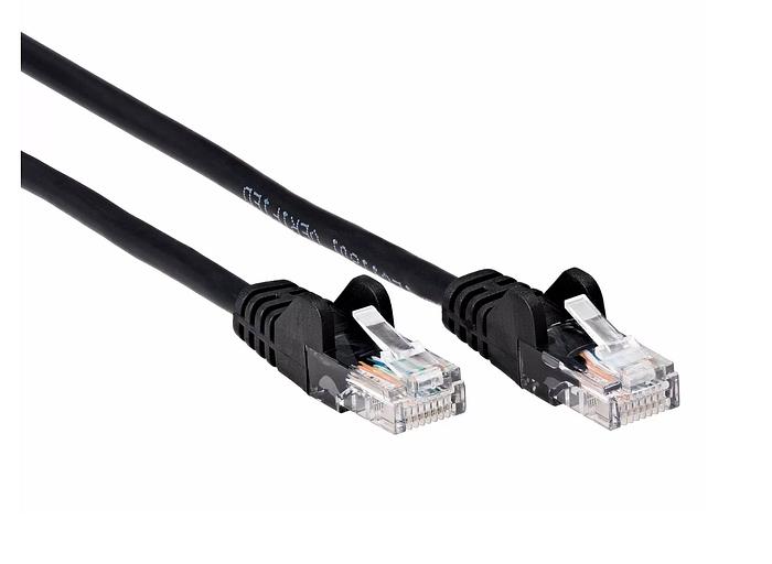 Патчкорд литой iOpen UTP кат.5е 1,5м черный фото 1