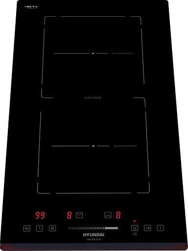 Индукционная варочная поверхность Hyundai HHI 3755 BG черный фото 3