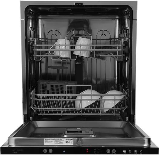 Посудомоечная машина встраив. Hyundai HBD 641 2100Вт полноразмерная нержавеющая сталь инвертер фото 3