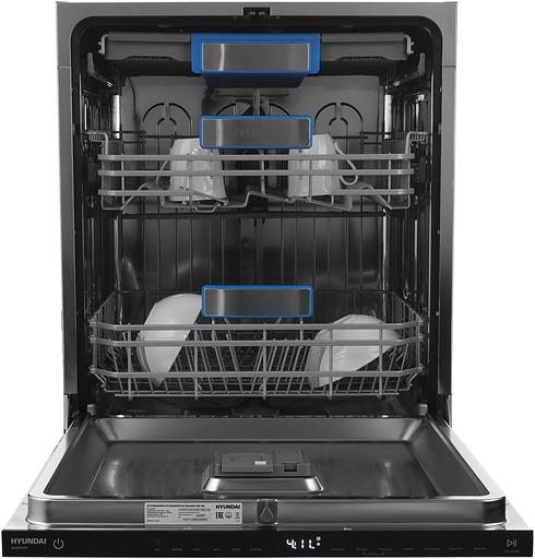 Посудомоечная машина встраив. Hyundai HBD 665 2100Вт полноразмерная нержавеющая сталь инвертер фото 4