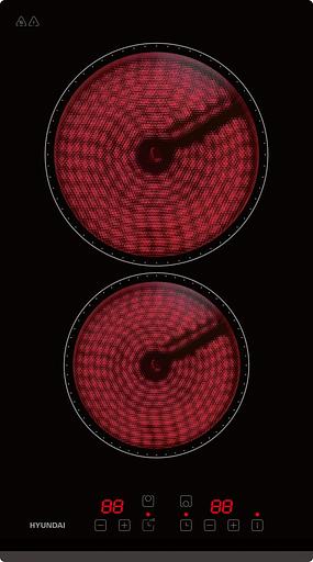 Варочная поверхность Hyundai HHE 3251 BG черный фото 1