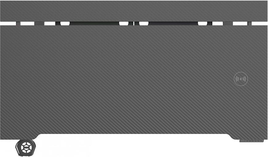 Стол для компьютера Cactus CS-EDXL-GBK столешница МДФ черный карбон каркас черный 140x60см фото 6