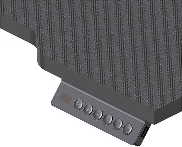 Стол для компьютера Cactus CS-EDXL-GBK столешница МДФ черный карбон каркас черный 140x60см фото 7