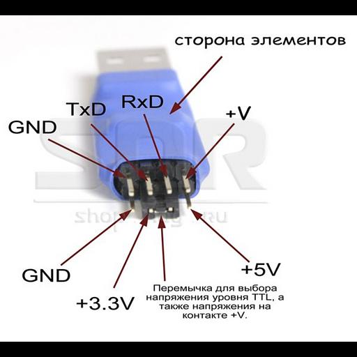 Конвертер интерфейсов USB и UART фото 2