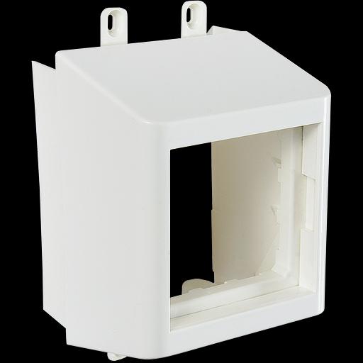 Суппорт с рамкой 1 пост (45х45) на профиль для кабельного канала 60х16 фото 2