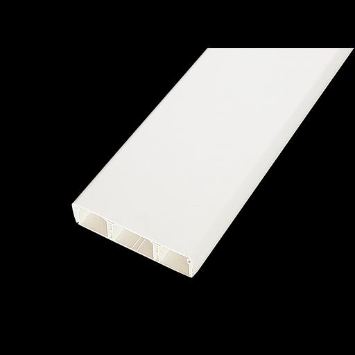 Кабельный канал 75x20х2000мм с перегородками (белый) фото 1