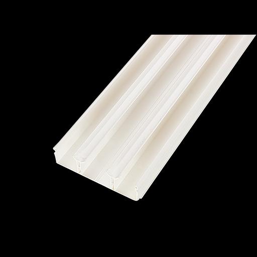 Кабельный канал 75x20х2000мм с перегородками (белый) фото 2