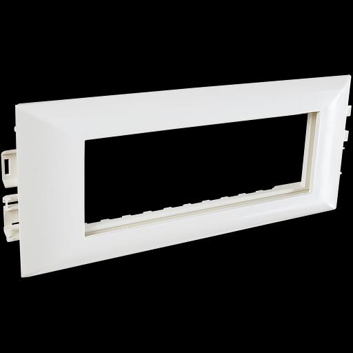 Суппорт с рамкой на 1 пост (45х45) в профиль для кабельного канала 130х50 фото 4