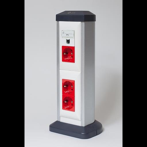 Колонна алюминиевая 330 мм, односторонняя, на 4 поста (45х45) фото 1