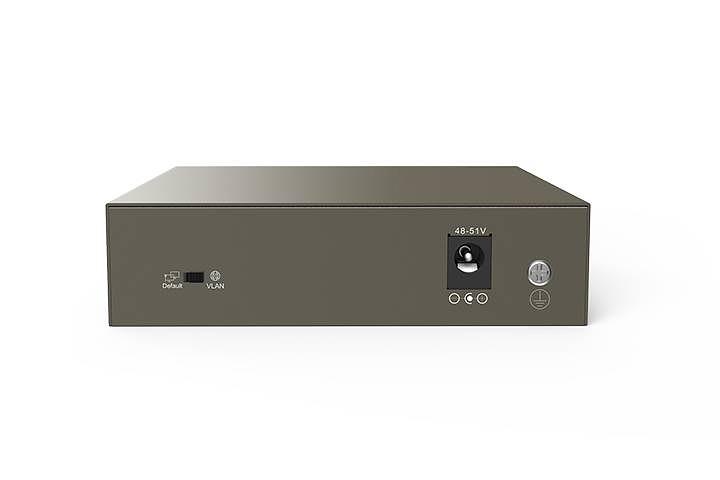 IP-COM F1105P-4-63W Коммутатор неуправляемый PoE, 5 портов, 5x1 Гбит/с, PoE 4х30 Вт (до 58 Вт), настольный фото 3