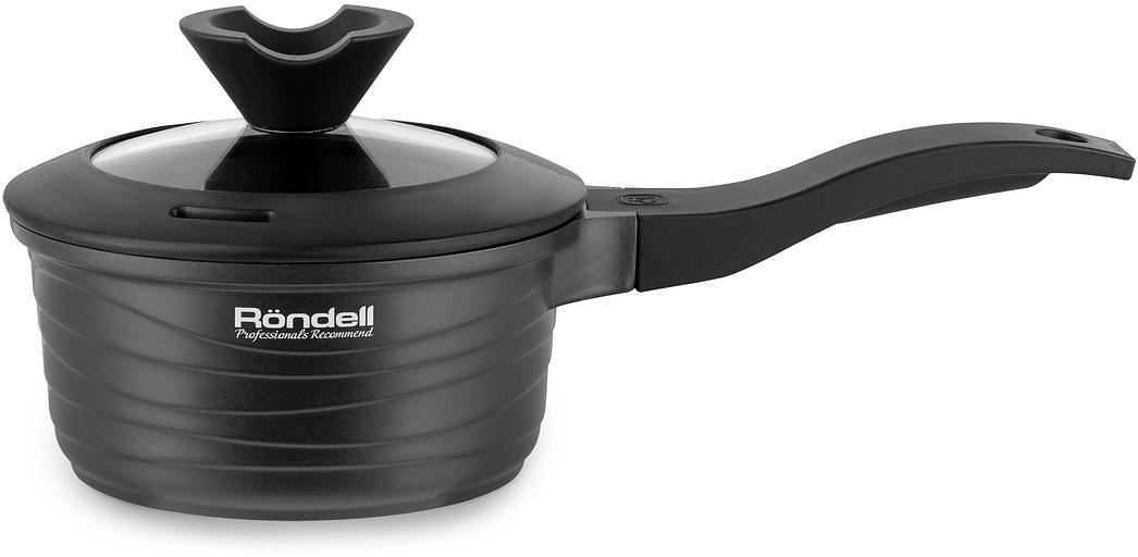 Ковш Rondell Walzer RDA-764 1.3л. d=16см (с крышкой) черный фото 1