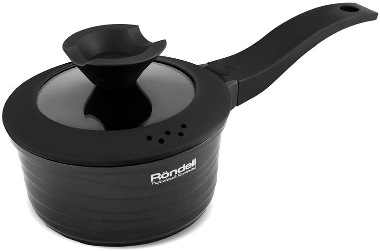 Ковш Rondell Walzer RDA-764 1.3л. d=16см (с крышкой) черный фото 2