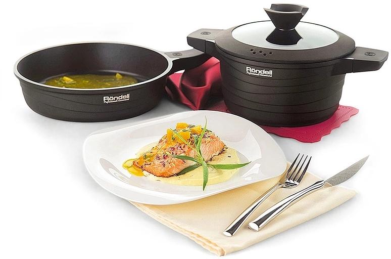 Ковш Rondell Walzer RDA-764 1.3л. d=16см (с крышкой) черный фото 7