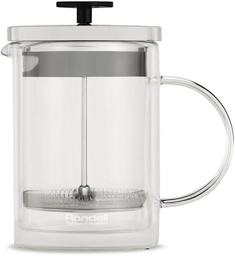Френч-пресс Rondell Dual RDS-1063 0.8л стальной фото 1
