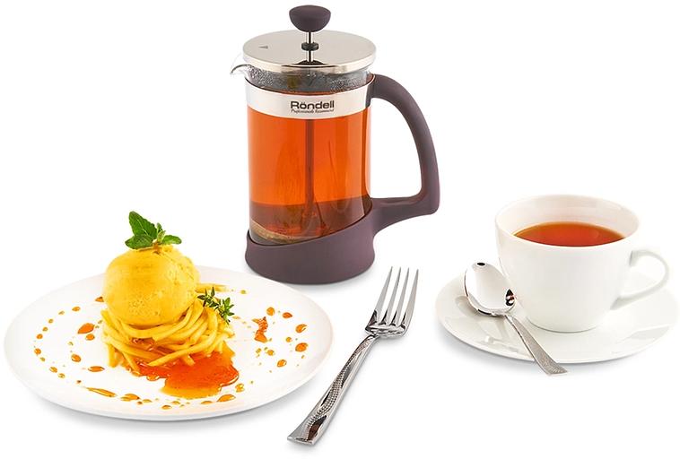 Френч-пресс Rondell Akzent RDS-938 1л стальной/черничный фото 3