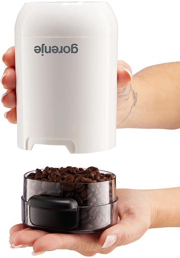 Кофемолка Gorenje SMK150SW 150Вт сист.помол.:одинарный нож вместим.:45гр белый фото 6