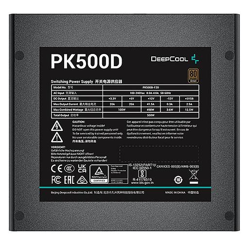 Блок питания Deepcool PK500D (R-PK500D-FA0B-WGEU) фото 4