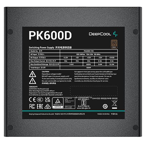 Блок питания Deepcool PK600D (R-PK600D-FA0B-WGEU) фото 4