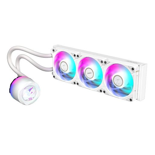 Жидкостная система охлаждения Gigabyte AORUS WATERFORCE X II 360I White, 3 x 120mm ARGB Fan, sTR5, RTL (9JAWTX2360I-00-10) фото 4