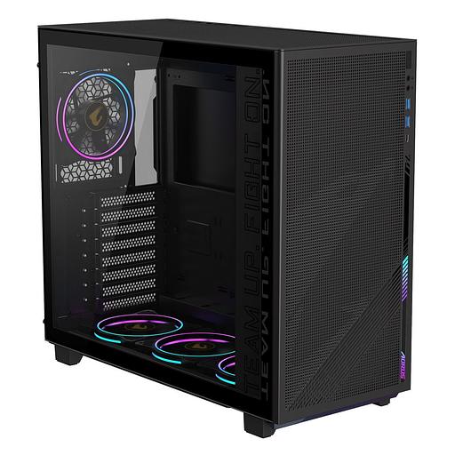 Корпус для ПК Gigabyte AORUS C400G MidTower, ATX, USB-C x1, USB 3.0 x2, Audio I/O, Black,TG фото 2