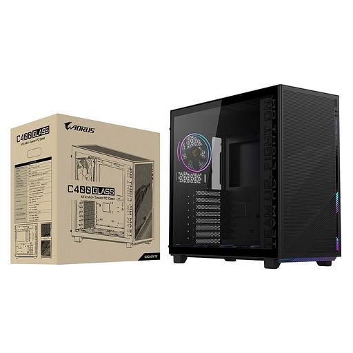 Корпус для ПК Gigabyte AORUS C400G MidTower, ATX, USB-C x1, USB 3.0 x2, Audio I/O, Black,TG фото 9