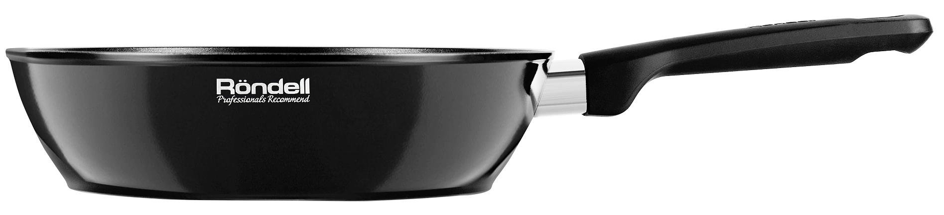 Сковорода Rondell Midnight RDA-1237 круглая 24см покрытие: Xylan Plus ручка несъемная (без крышки) черный фото 2