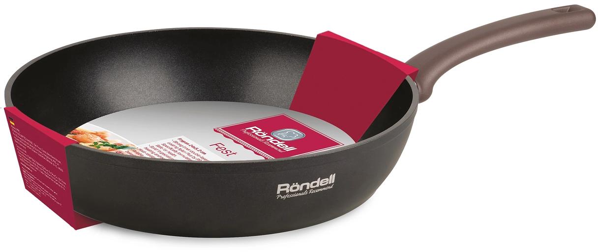 Сковорода Rondell Fest RDA-1339 круглая 26см покрытие: Xylan Plus ручка несъемная (без крышки) черный фото 6