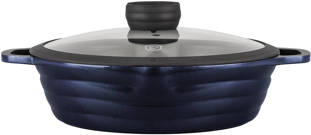 Сотейник Rondell Royal Blue RDA-1547 d=28см (с крышкой) синий фото 2