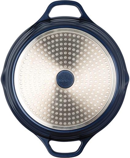 Сотейник Rondell Royal Blue RDA-1547 d=28см (с крышкой) синий фото 4