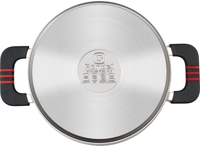 Кастрюля Rondell Stripes RDS-1637 2.8л. d=20см (с крышкой) стальной фото 5