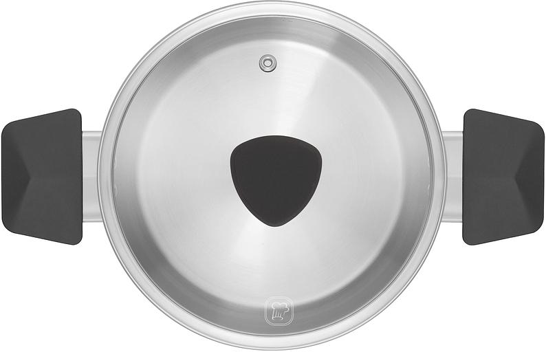 Кастрюля Rondell Strike RDS-1663 8л. d=26см (с крышкой) стальной фото 2