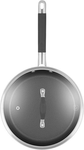 Сковорода Rondell Stern RDS-1264 круглая 26см покрытие: Excalibur (с крышкой) серый фото 3