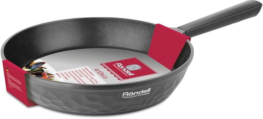 Сковорода Rondell ArtDeco RDA-1257 круглая 28см покрытие: TriTitan ручка несъемная (без крышки) черный фото 5