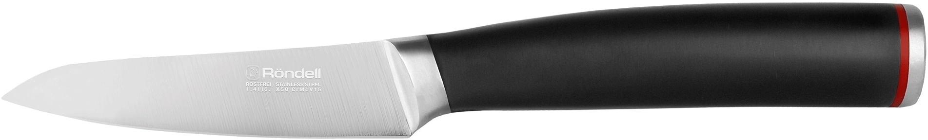 Набор ножей кухон. Rondell RD-1130 компл.:6предм. с подставкой черный подар.коробка фото 5